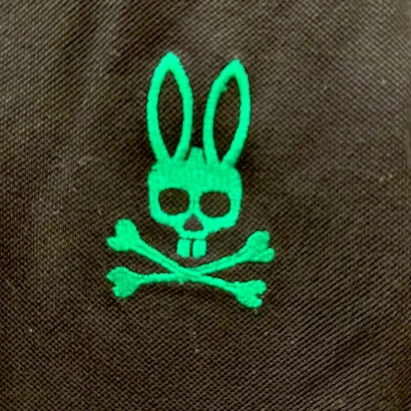 Psycho Bunny Polo Shirt Pima Cotton Embroidered Logo Men's Size 1XLT Black - Picture 2 of 5